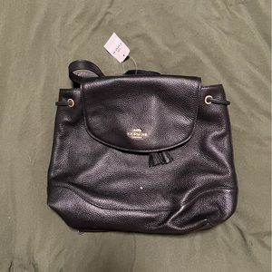 BRAND NEW Black Coach Backpack